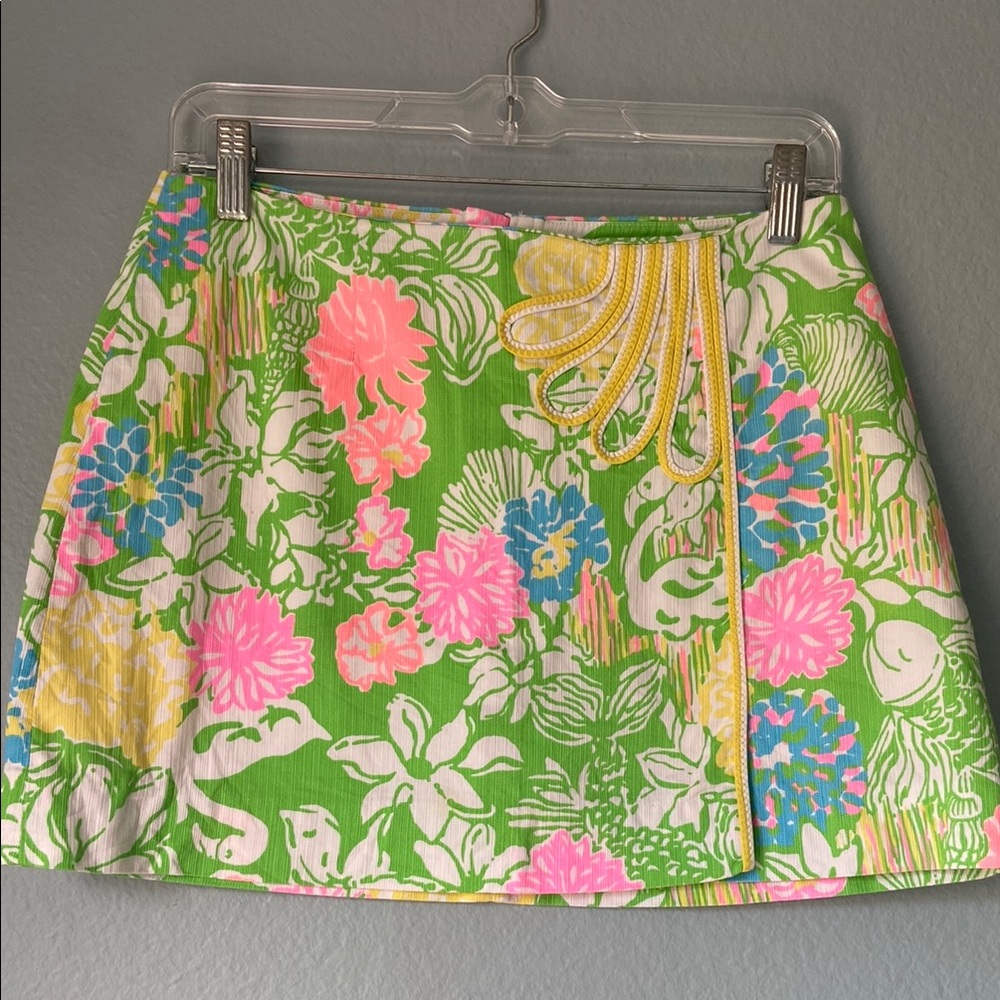 Green and Pink Lilly Pulitzer Skort for Resort Wear